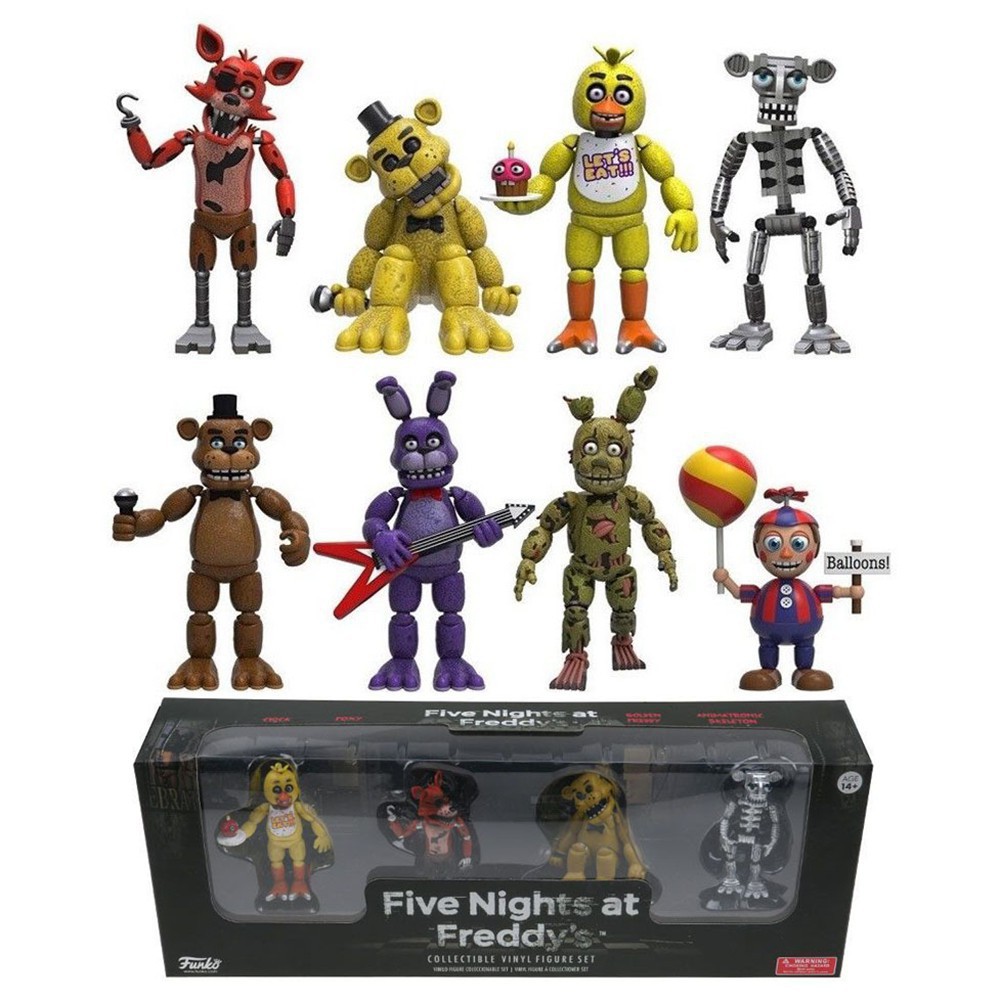 five nights at freddy's vinyl figure set