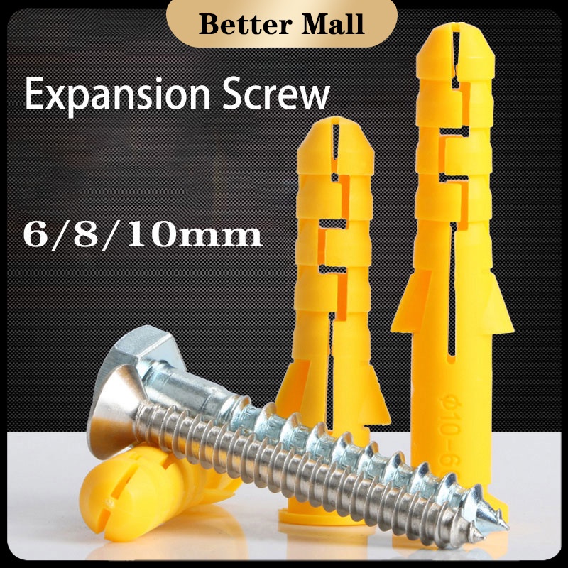 Plastic Expansion Tube Metal Screw Nylon Column Expansion Screw Self