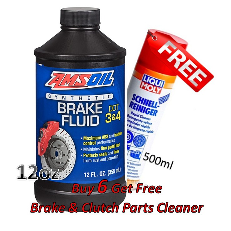 Amsoil Synthetic Brake Fluid DOT 3 and DOT 4 355ml 12oz Shopee