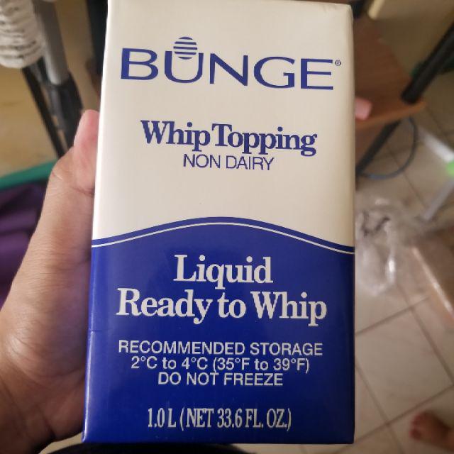 Bunge Non Dairy Whipping Cream 1L Shopee Philippines