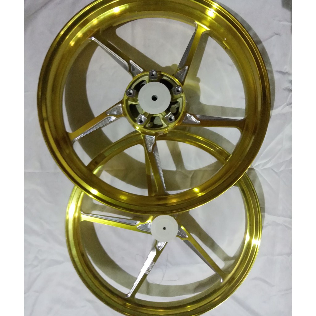 [42+] Gold Spoke Motorcycle Wheels