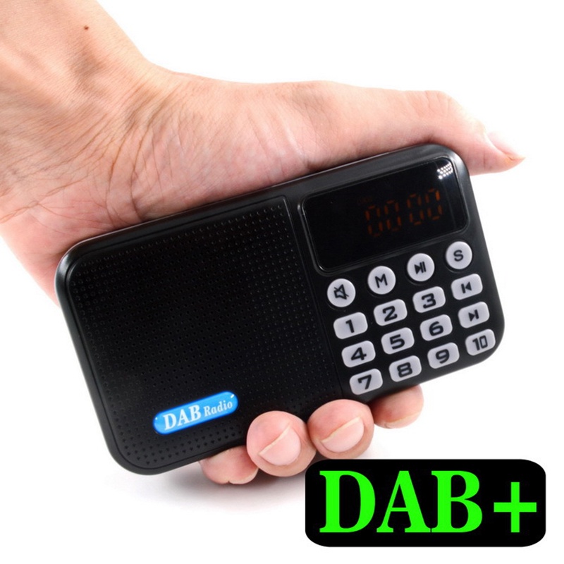 ADAB/DAB+ Digital Pocket Radio FM Stereo Portable Rechargeable Hogar
