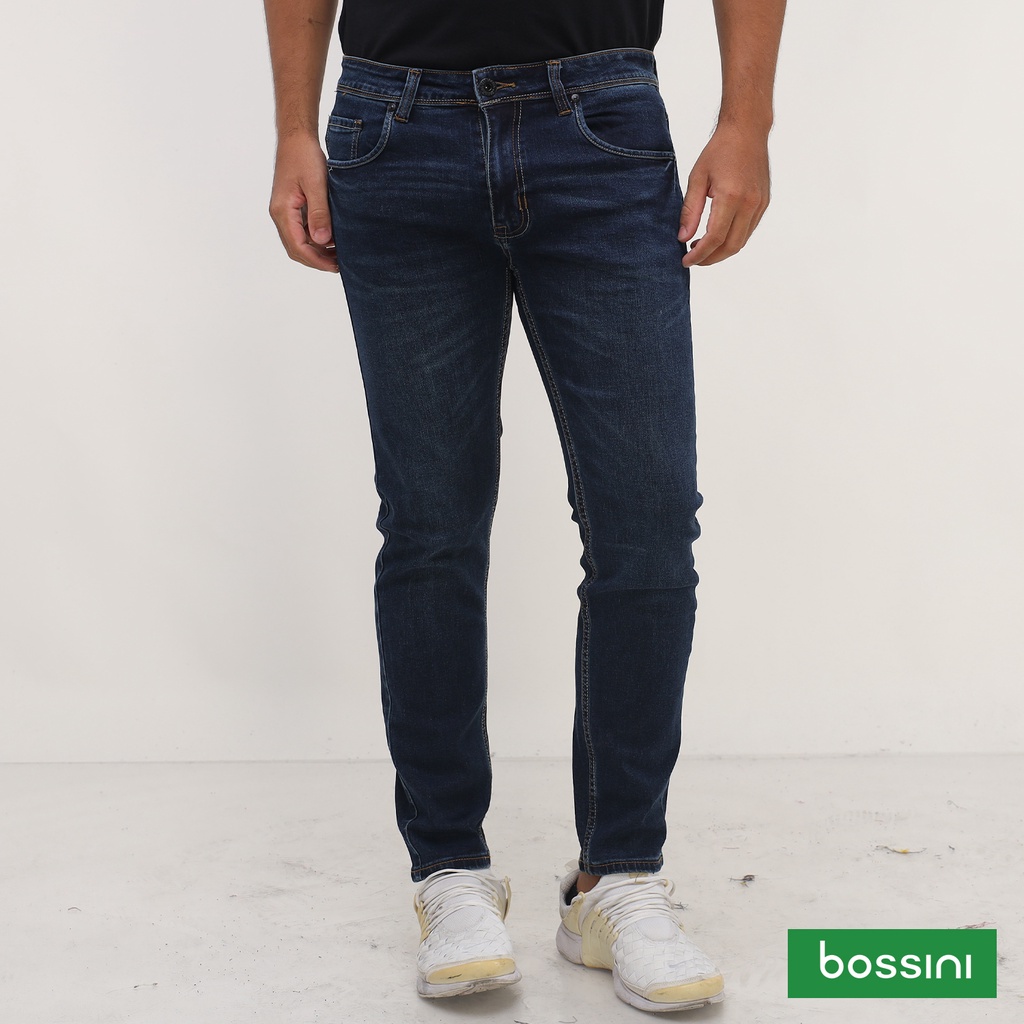 Bossini Denim Long Pants Skinny BSB03-0039 (Enzyme Wash) | Shopee ...