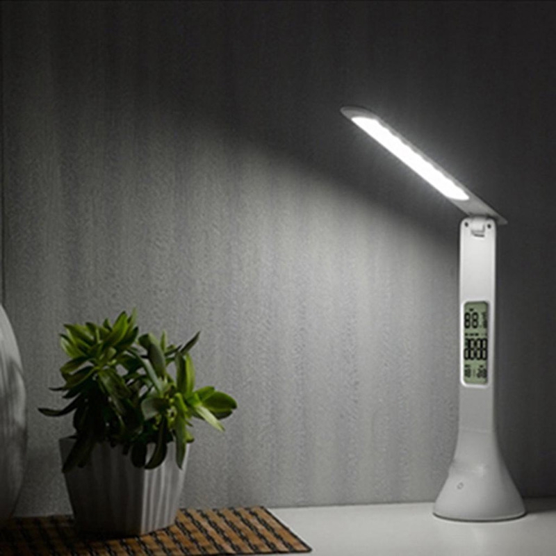 touch table lamp with clock