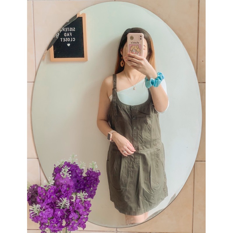 Army Green Jumper Dress | Shopee Philippines