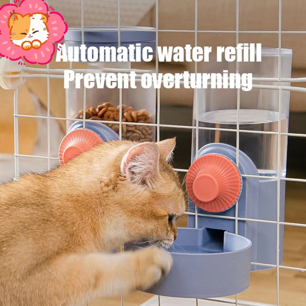 Pet/ Dog/Cat 1L Hanging Automatic water/feeder ,Automatic water/food Dispenser,Water Bowl Food Bowl #5