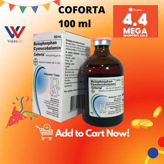 Viddavet-Coforta 100ml  contain  butaphosphan for pets, livestock and poultry expiry 2024