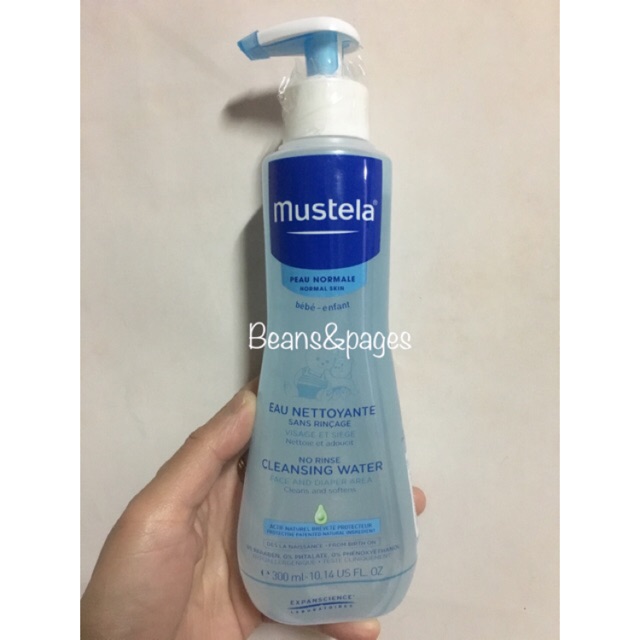 mustela no rinse cleansing water 300ml