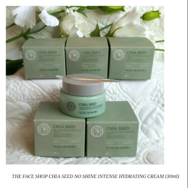the face shop chia seed no shine hydrating cream
