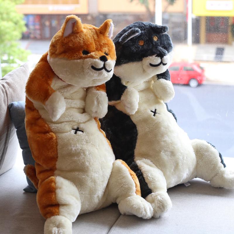 Japanese New Cute Cartoon Anime Around Ins Long Dog Puppy Shiba Inu Plush Toy Doll Large Pillow