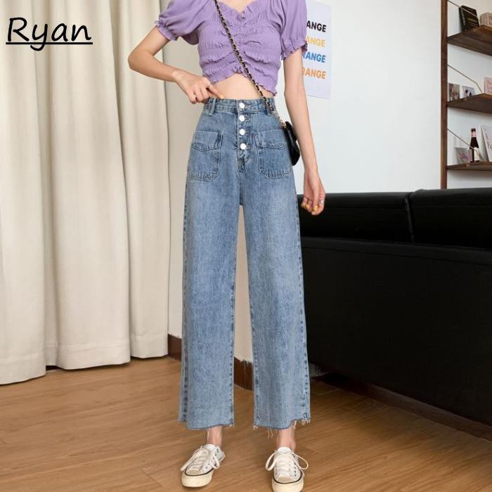 women's raw edge jeans