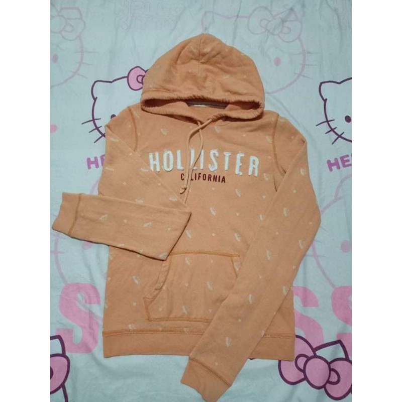 orange hollister hoodie