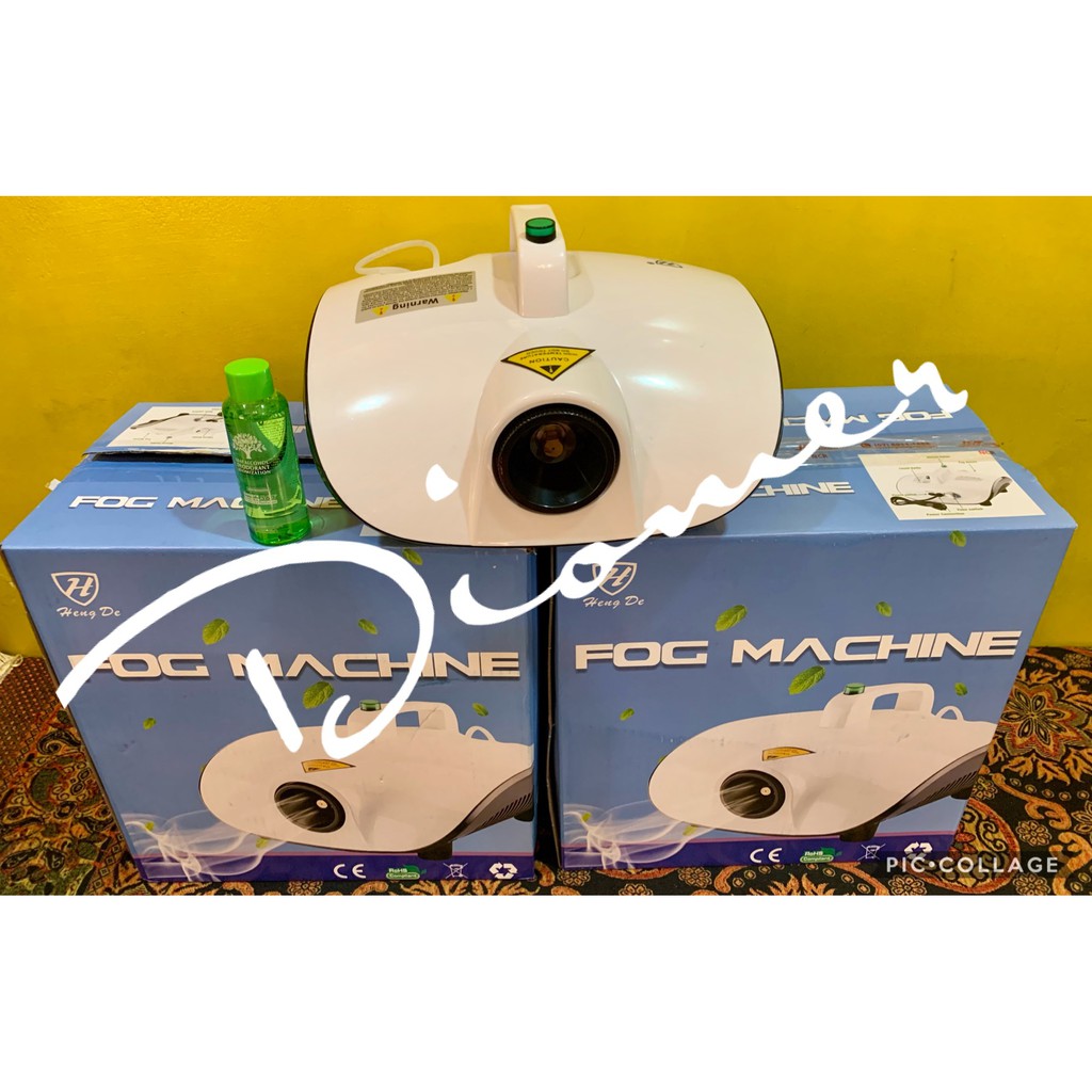 NEW !! FREE 100ml Solution HENG DE 1200W Disinfectant Fog Machine
