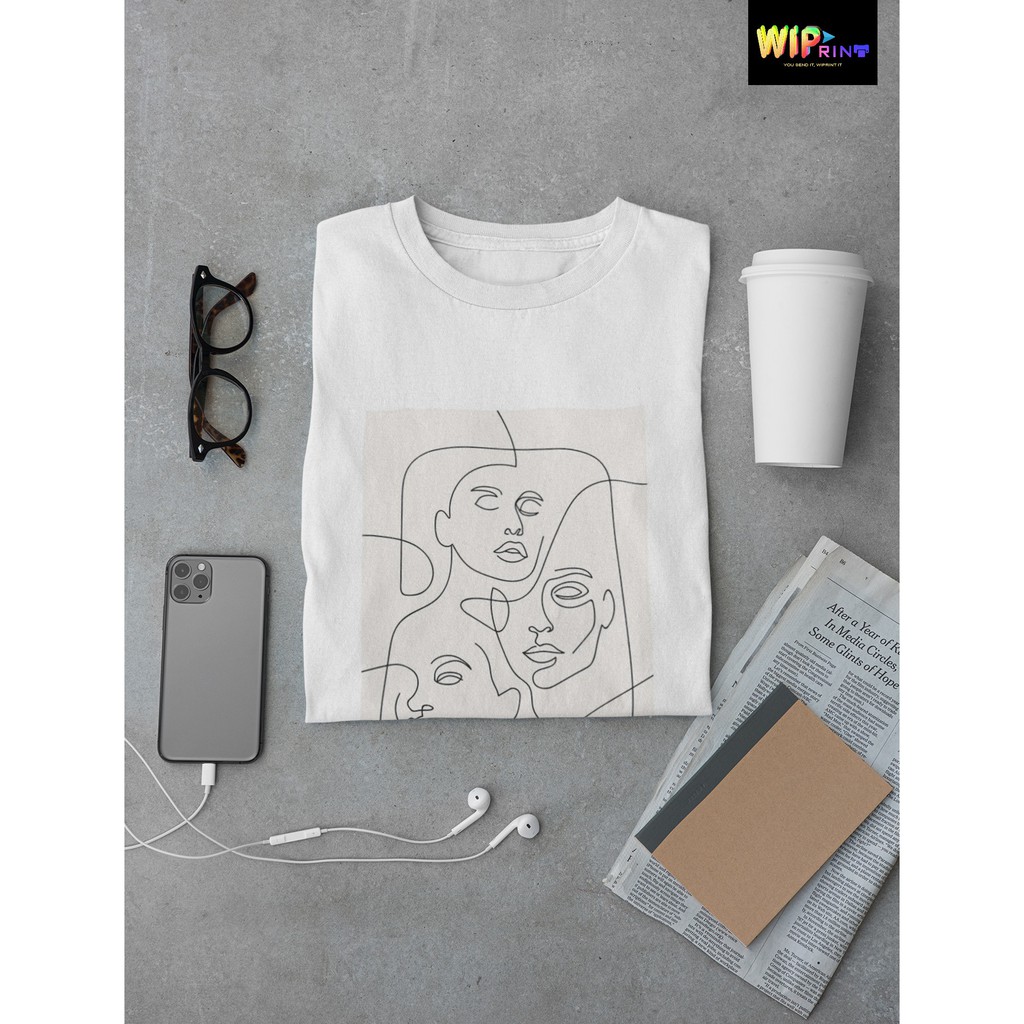 Abstract Graphic Tees Premium Cotton Shirt | Shopee Philippines