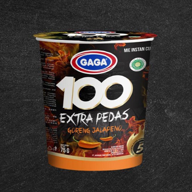 Mie Cup Gaga 100 Extra Pedas Goreng Jalapeno 75gr Mie Instant Shopee Philippines