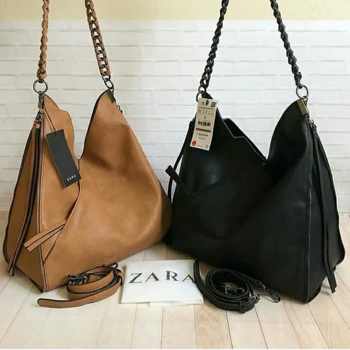 COD) Zara Handbag Chain Bucket Bag 