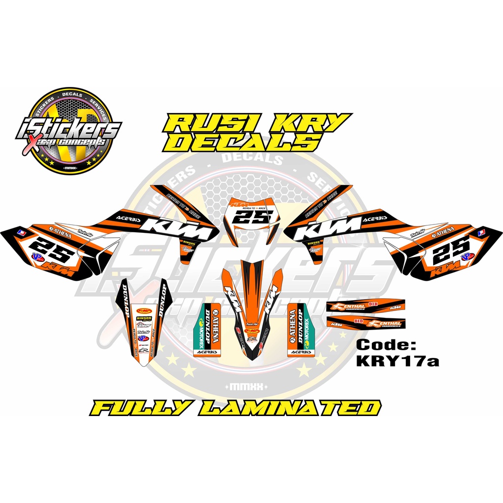 Rusi KRY 150 / 200 Full Decal Set KRY17 | Shopee Philippines
