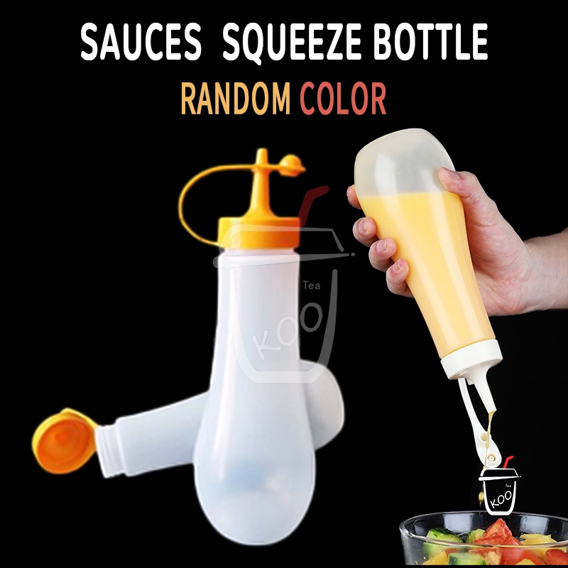 Condiment Squeeze Bottle/Plastic Ketchup Bottle With Lid/For Kitchen