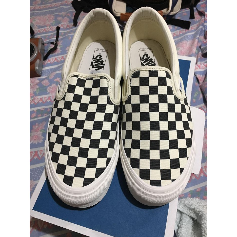 vans slip on checkerboard price 