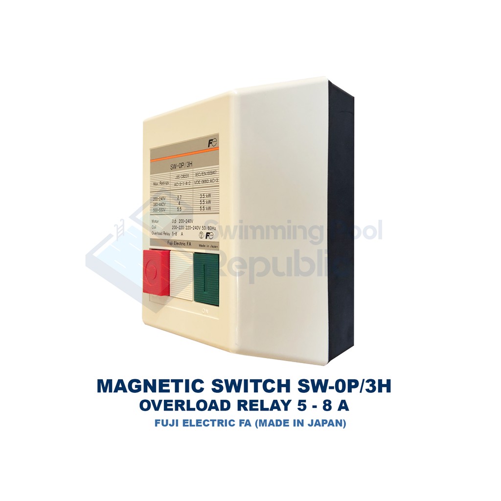 FUJI ELECTRIC FA, Magnetic Switch SW-0P/3H, Overload Relay 5 - 8 A ...