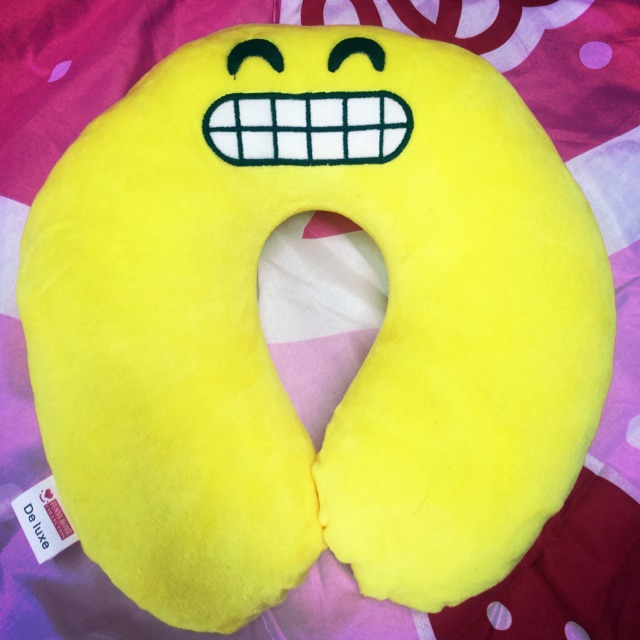 Emoji Neck Pillow design. Shopee Philippines