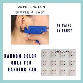 Gryu.ph Professional Ear Piercing Gun Tool Set w/ 12 pairs Us Fancy Earring Pad #4