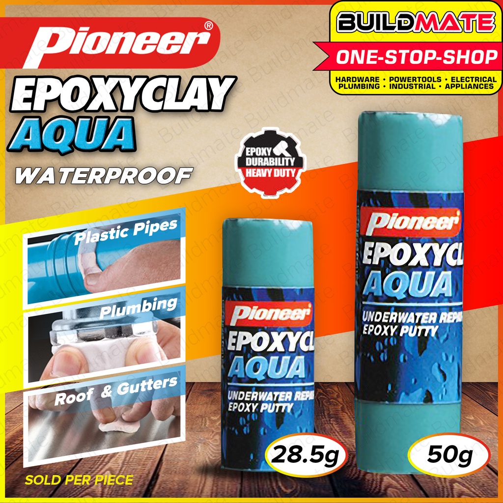 PIONEER Epoxy Clay AQUA 28.5g 50g [SOLD PER PIECE] Underwater Repairs