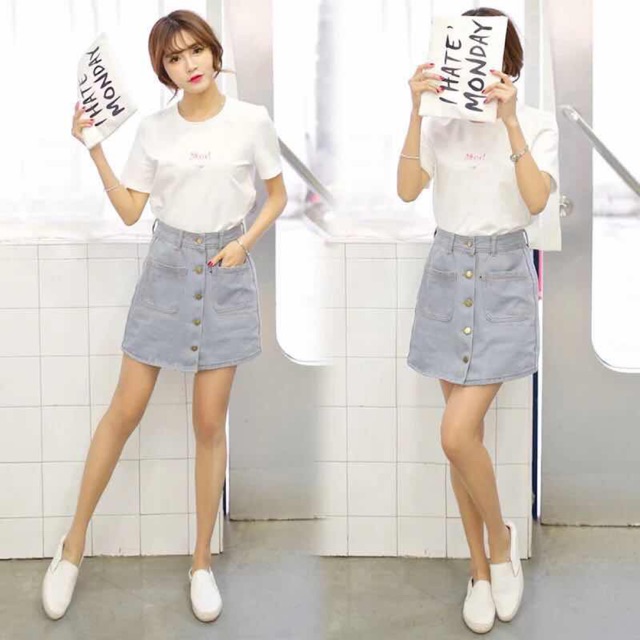 sexy denim skirt