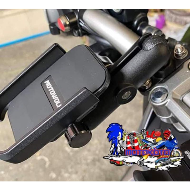 V3 motowolf cp holder Clamp type/mirror type.. | Shopee Philippines