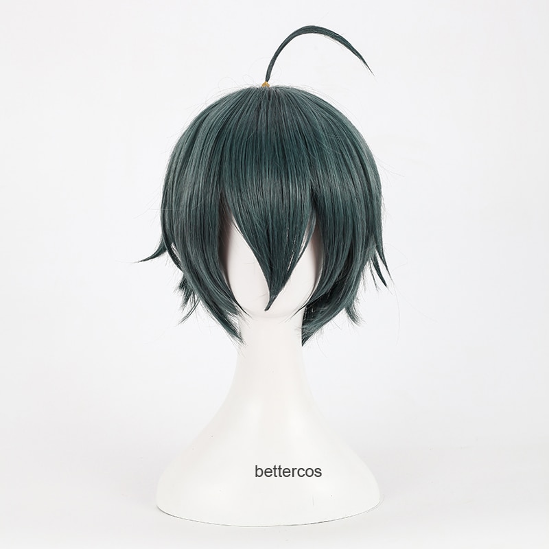 Danganronpa V3: Killing Harmony Shuichi Saihara Cosplay Wigs Short Heat Resistant Synthetic Hair Wig + Wig Cap #6