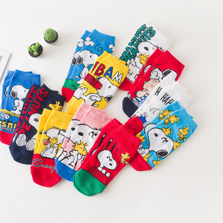 Peanuts Snoopy Graphic Ankle Socks | Shopee Philippines