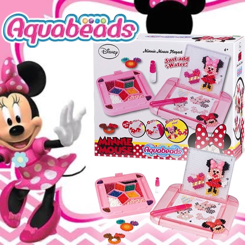 Aquabeads Walt Disney Minnie Mouse 100% authentic educational toy boost