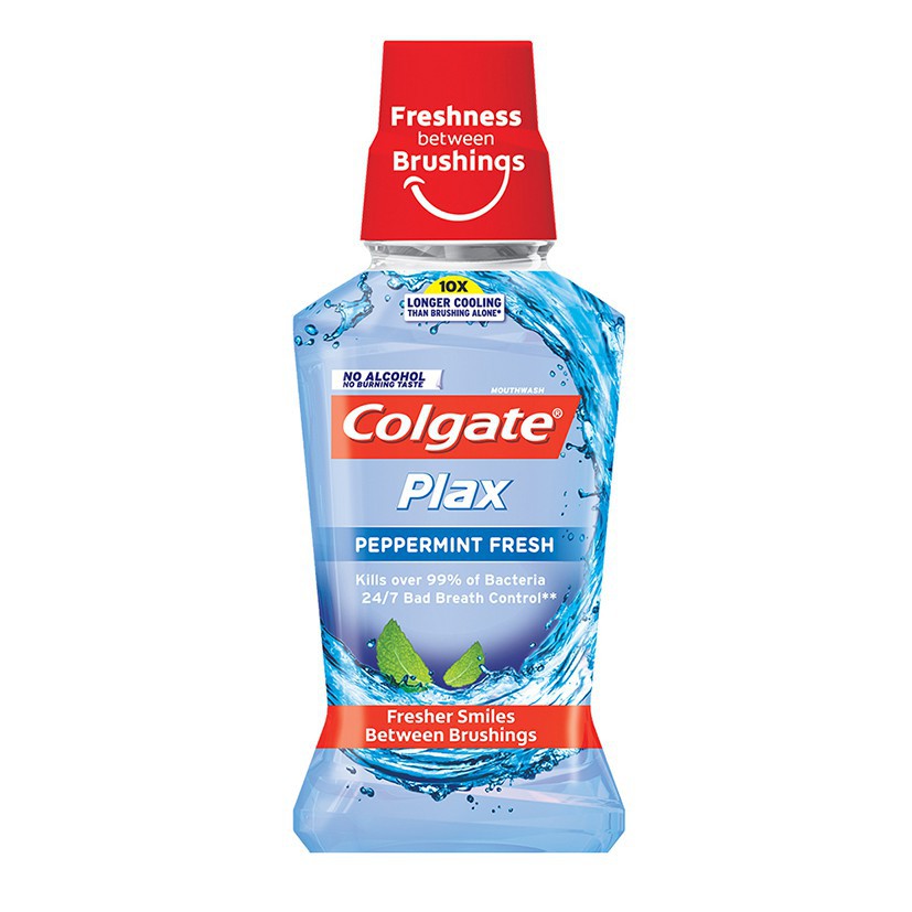 Colgate Plax Antibacterial Mouthwash Peppermint Fresh 60mL Shopee Philippines