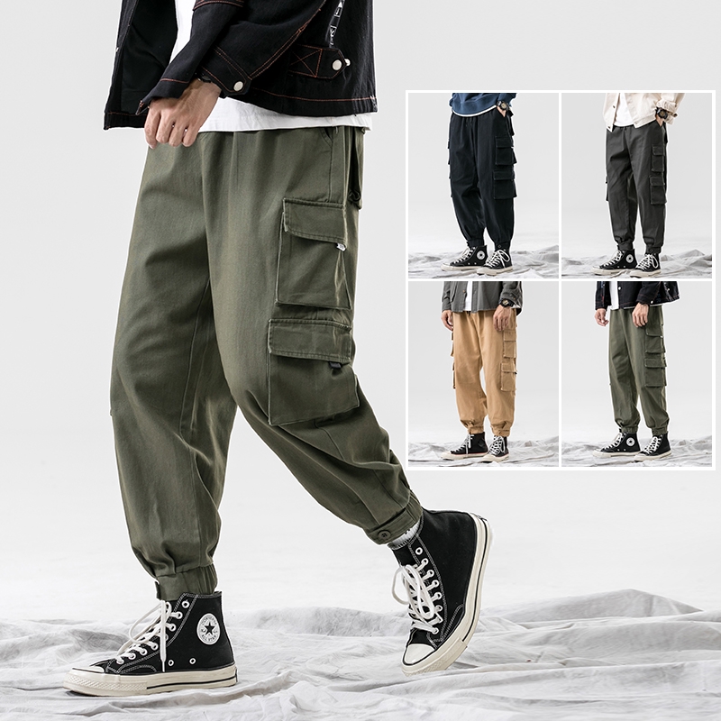 khaki joggers style