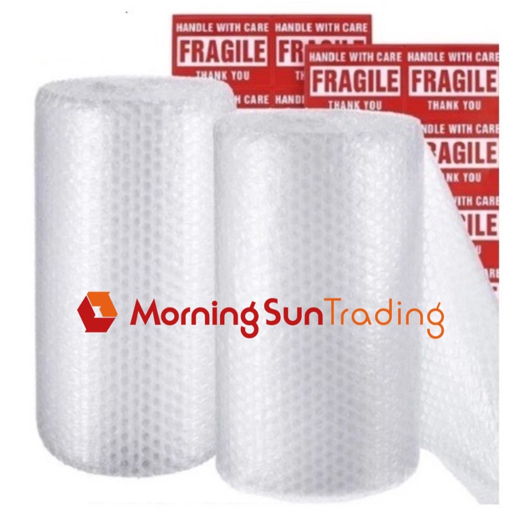 Bubble Wrap Buy 1 Take 1 with Free Fragile Stickers 12" x 36ft per Roll