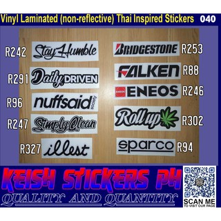  Vinyl  Laminated  Stickers  040 Shopee Philippines