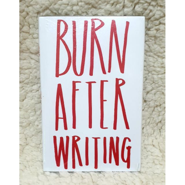 Book Block PH BURN AFTER WRITING (HB) | Shopee Philippines