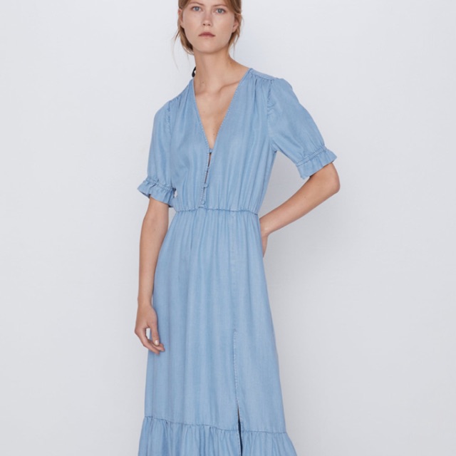 zara lyocell dress