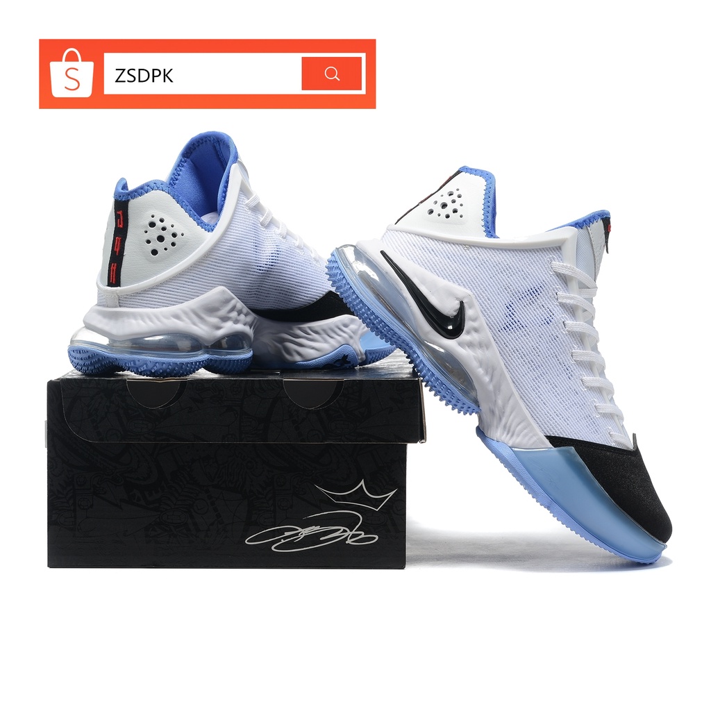 100% Original Nike LeBron James 19 Low Magic Fruity Pebbles White Blue  basketball shoes for Men | Shopee Philippines