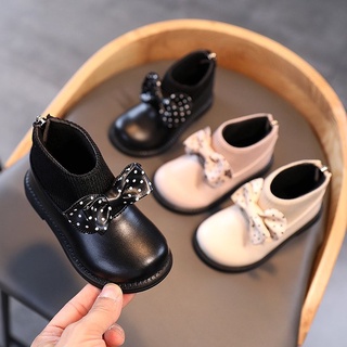 Ready Stock Kids Shoes  Fashion Simple Girls Low Boots（11）
