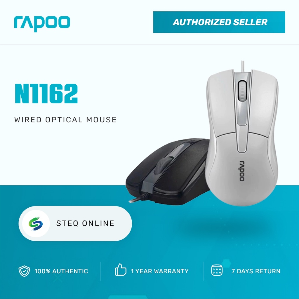 STEQ RAPOO N1162 USB Mouse | Shopee Philippines