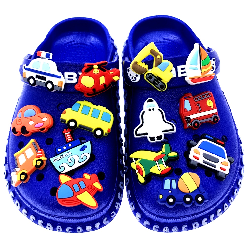 jibits Airplane Fire Truck Boat Motorcycle Jibits croc Charm for Kids DIY croc jibits Pins Cartoon Shoe Accessories Decorations