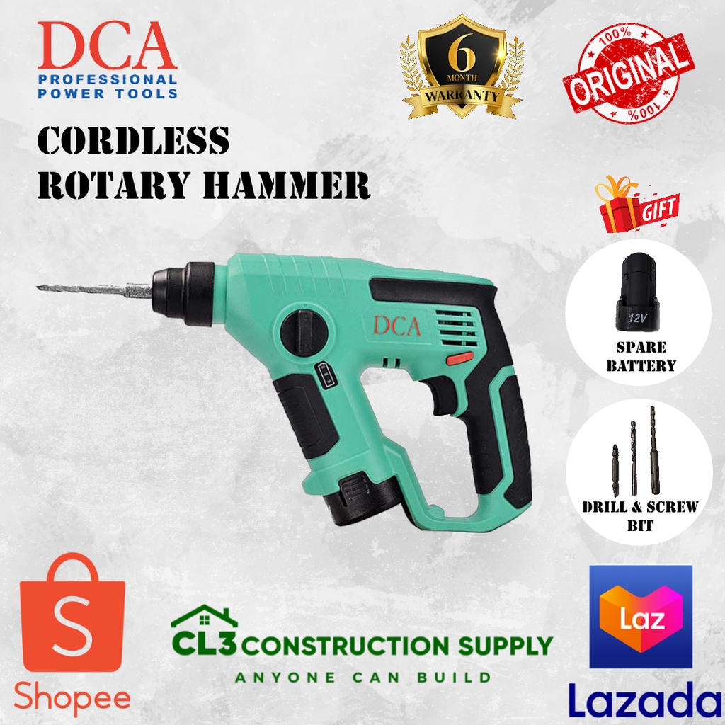 DCA Cordless Rotary Hammer Barena Shopee Philippines