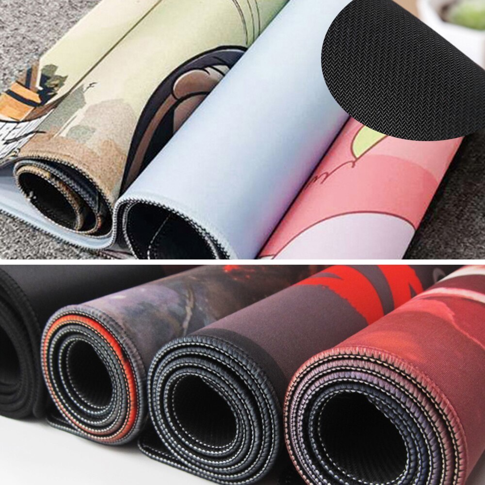 Fashion Red Rose Flower Rubber Keyboard Mat Large Gaming Mouse Pad