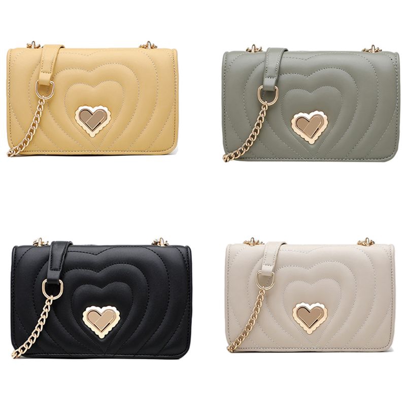 leather quilted handbags with chain strap