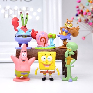 Spongebob Doll Toy Action Figurines Collection Spongebob House Kids Birthday Gift Decoration Props #5