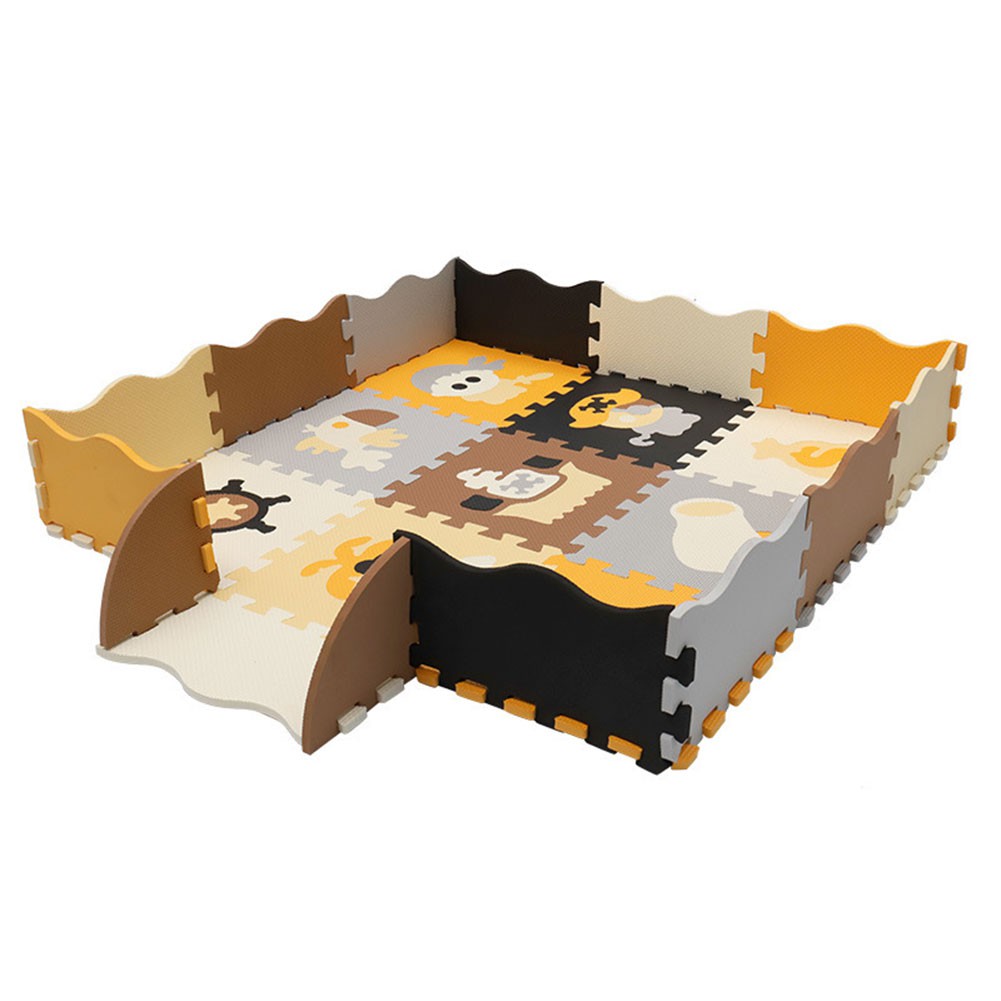 baby foam play mat with fence