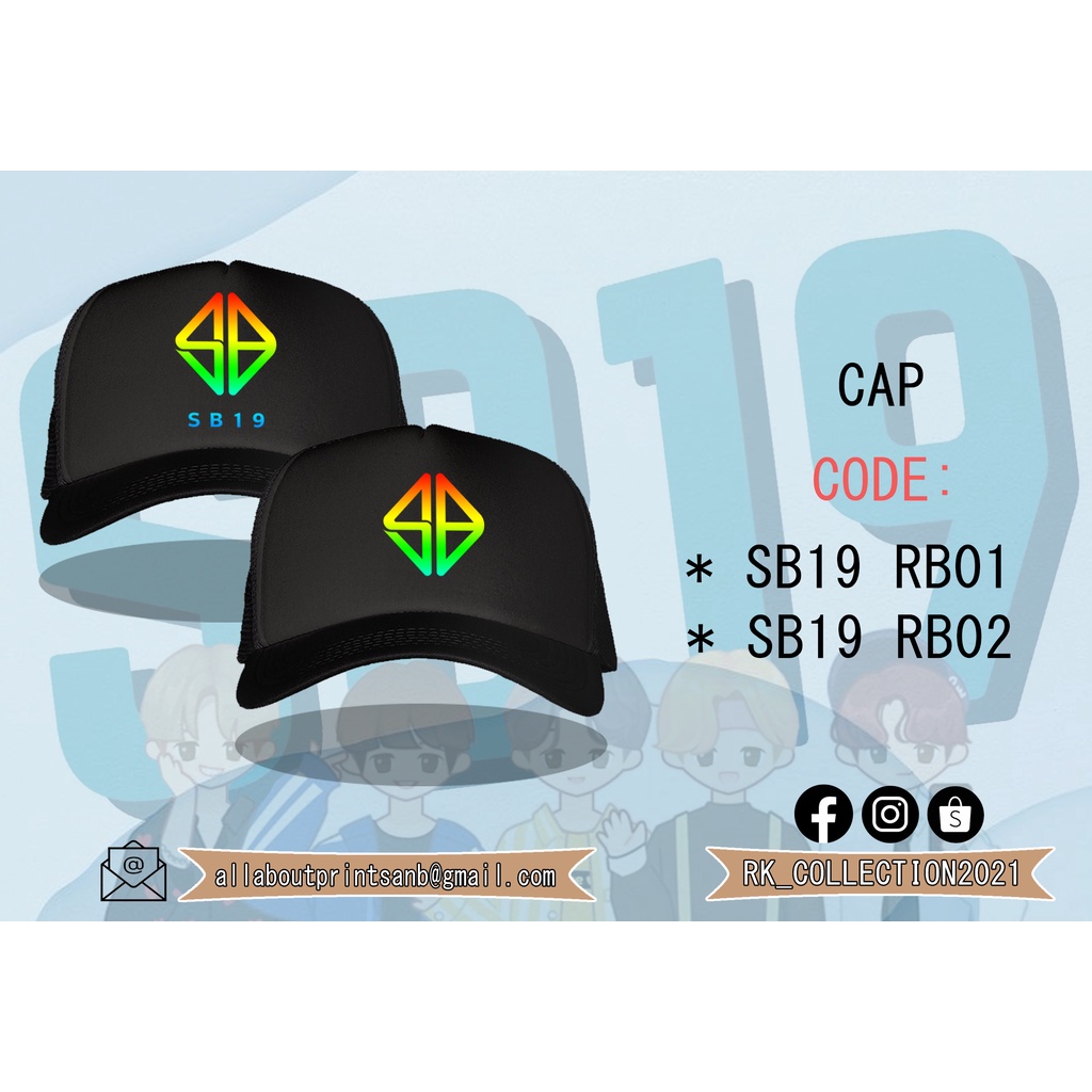 RAINBOW SB19 CAP (RK COLLECTION) Shopee Philippines