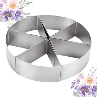 6Pcs Stainless Steel Round Cake Cutting Mould Triangle Mousse Cutter Cutting Tool #5