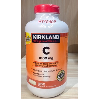 Kirkland Vitamin C with rosehips and citrus bioflavonoid complex 1000 mg 500 Tablets